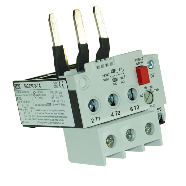 IMO MCOR-3-74  Thermal Overload Relay For MC50 To MC74 Contactors 60 To 74 Amps