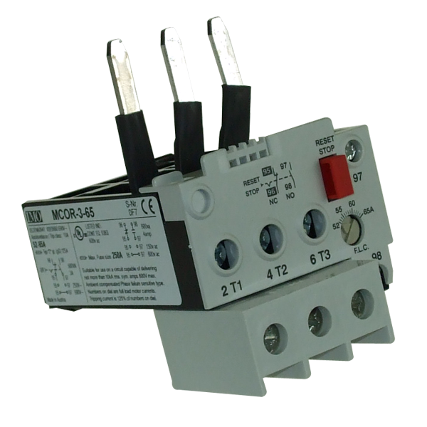 IMO MCOR-3-65 THERMAL OVERLOAD RELAY FOR MC50 TO MC74 CONTACTORS 52 TO 65 AMPS D.O.L 104 TO 156 AMPS YD