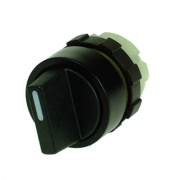 IMO BS3KN3 ROTARY KNOB 3 POSITION MAINTAINED 60DEG BLACK BEZEL