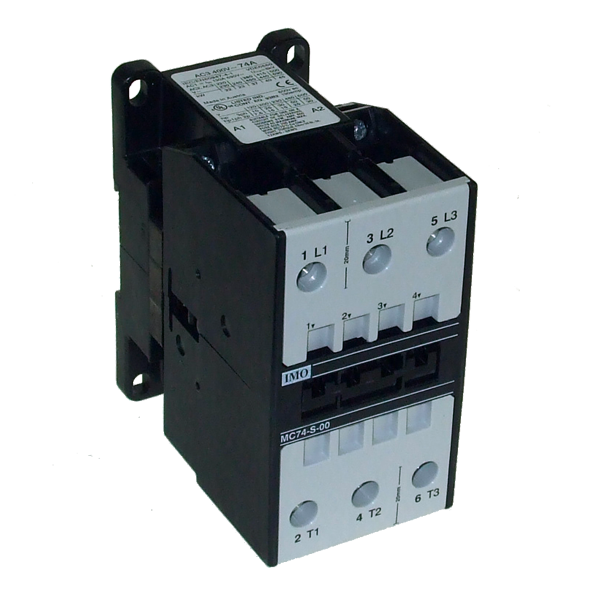 IMO MC74-S-00110 CONTACTOR 3 POLE OPEN 37KW 74A AC3 110V AC COIL OVERLOAD = MCOR-3-¦