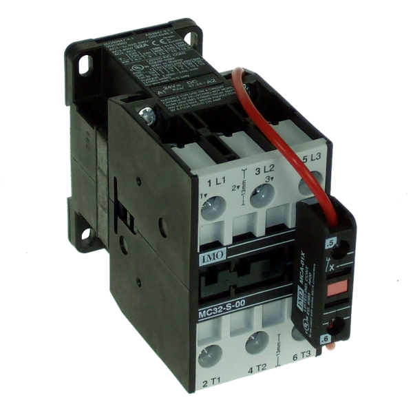 IMO MC32-S-00= 24 CONTACTOR 3 POLE OPEN 15KW 32A AC3 24VDC COIL OVERLOAD = MCOR-2-Â¦