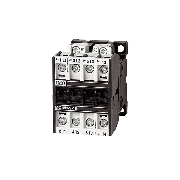 IMO MC18N-S-10110AC CONTACTOR 3 POLE OPEN 7.5KW 18A AC3 1 NORMALLY OPEN AUXILIARY 110V AC COIL OVERLOAD = MCOR-1-...