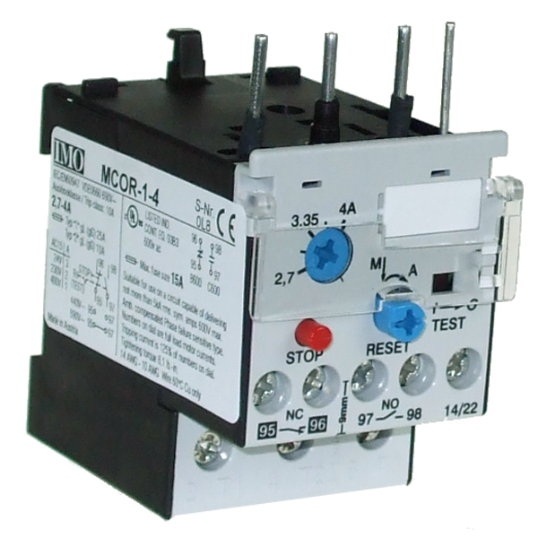 IMO MCOR-1-4 THERMAL OVERLOAD RELAY 2.7A-4A FOR MC40-S