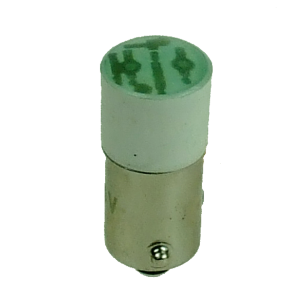 IMO B3-L110-GREEN GREEN LED LAMP 110V AC FOR B3F LAMP HOLDERS (BA9S)