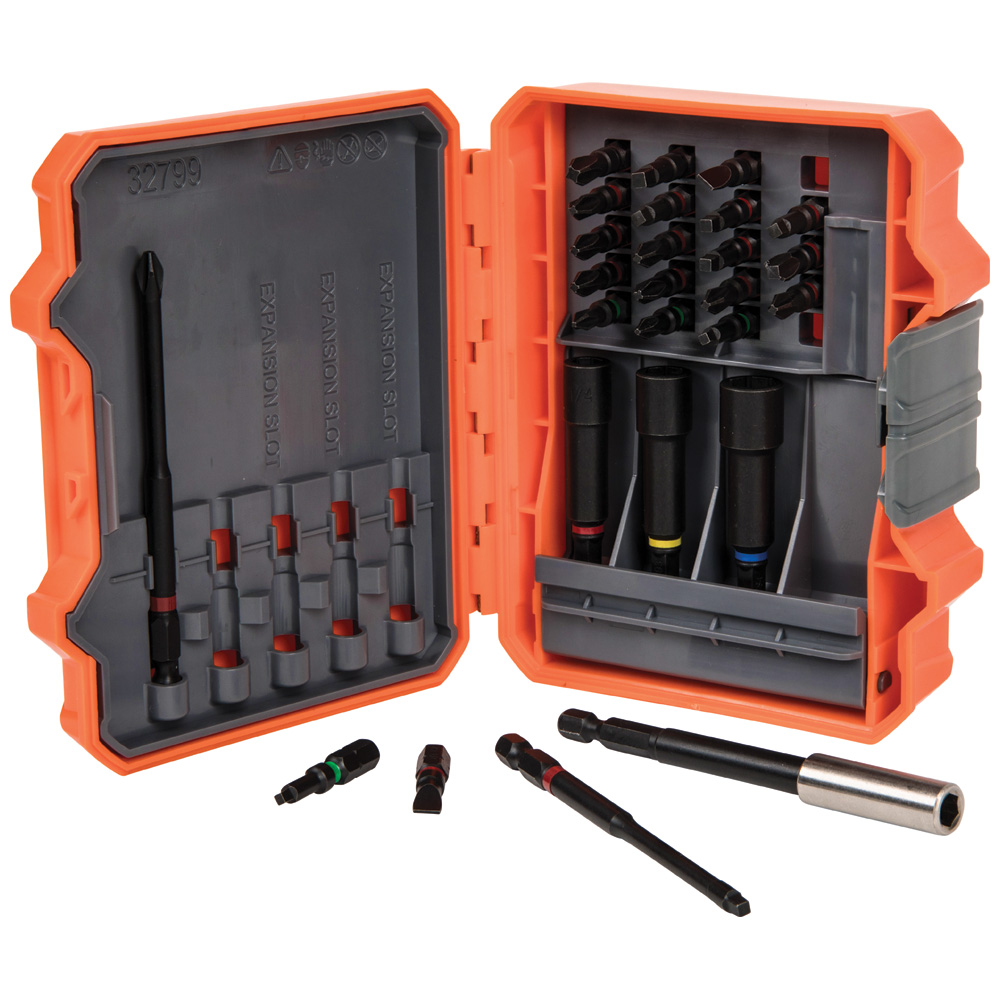 KLEI 32799 PRO IMPACT POWER BIT SET, 26-PIECE