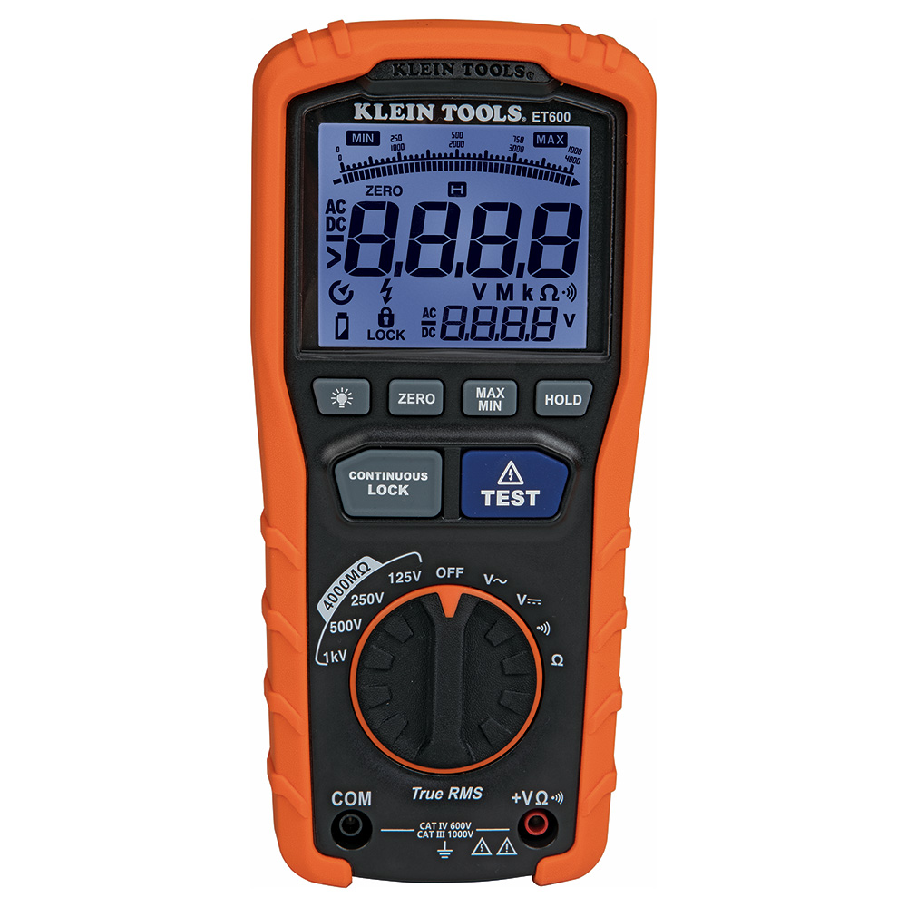 KLEI ET600 INSULATION RESISTANCE TESTER