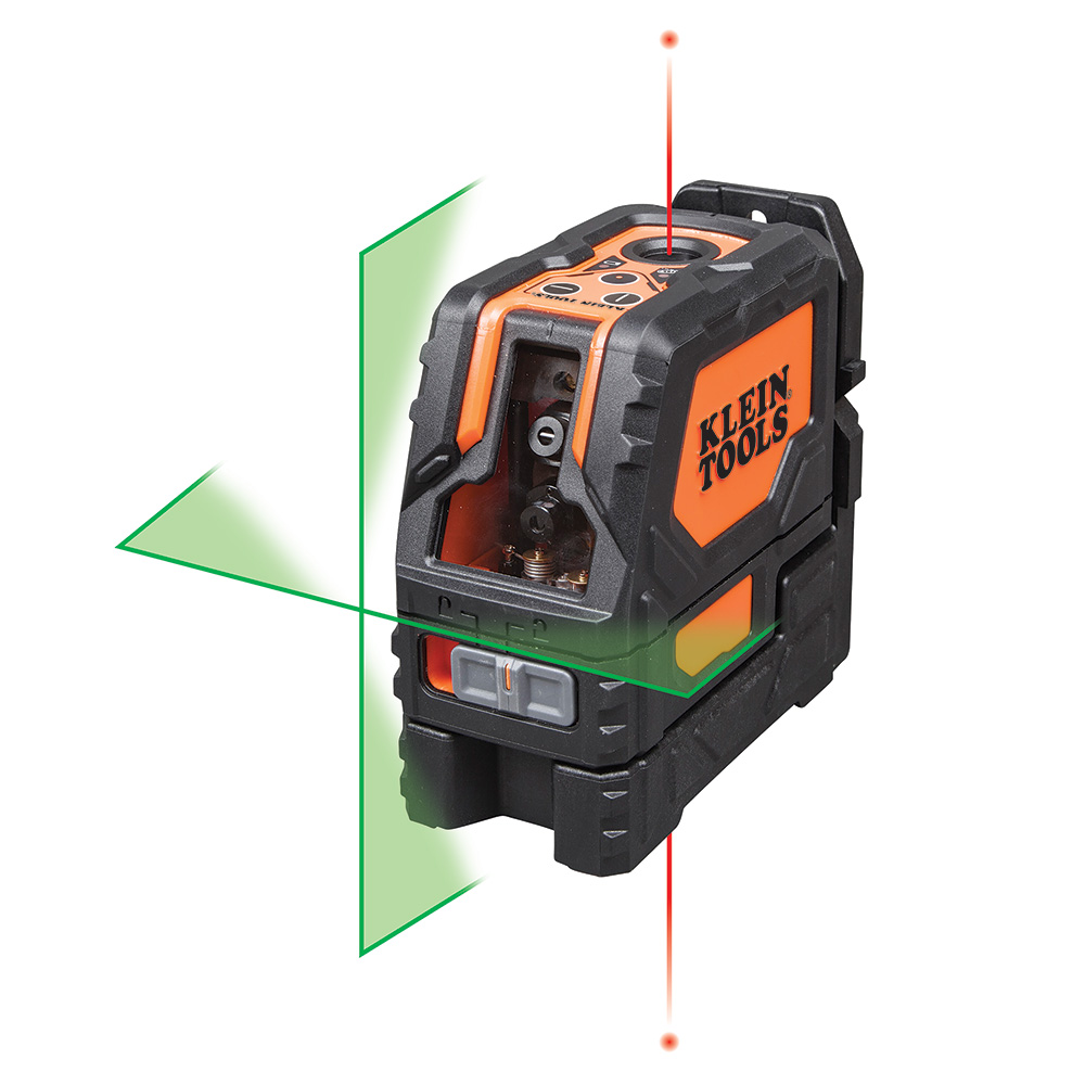KLEI 93LCLG LASER LEVEL, SELF-LEVELING GREEN CROSS-LINE AND RED PLUMB SPOT