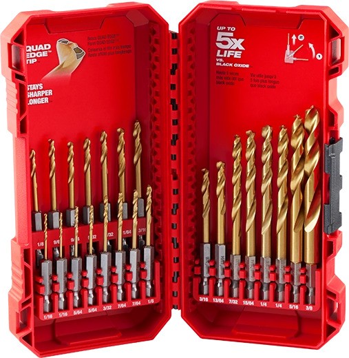 MILW 48-89-4631 23PC SHOCKWAVE TITANIUM DRILL BIT KIT