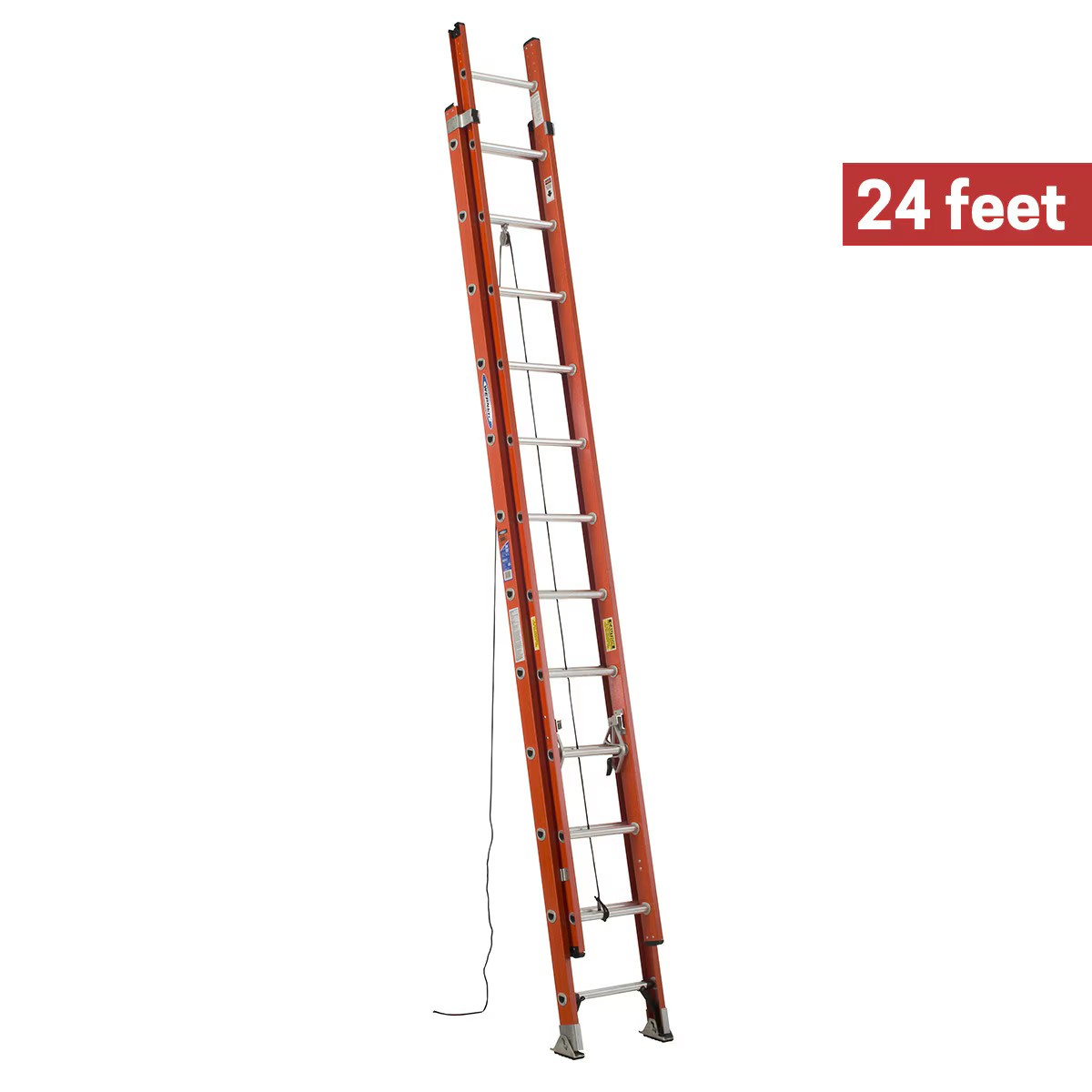 LADDER 6224-2-WER 24' FIBERGLASS EXTRA HEAVY DUTY EXTENSION LADDER 1A