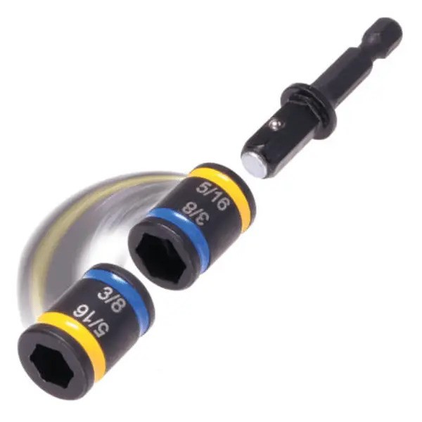 RACK 70486YB MALCO C-RHEX DBLE-END MAGNETIC 6" HEX DRIVER 5/16" & 3/8"-YW/BL