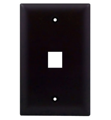 PASS WP3401-BR 1G WALL PLATE 1-PORT BR (M10)