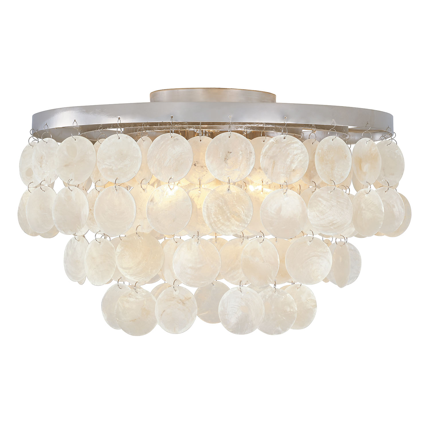 CAPI AA1013PN POLISHED NICKEL 3 LIGHT FLUSH MOUNT *