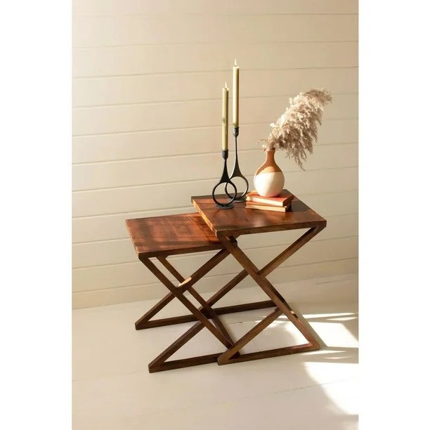 KALA NRG1009 SMALL MANGO WOOD NESTING TABLE *