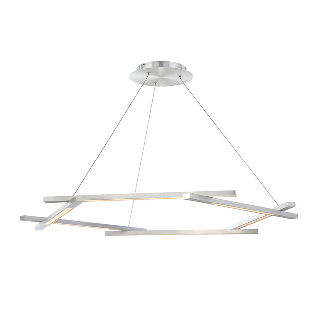 MFOR PD43728AL ALUMINUM LED  CHANDELIER 3000K 90CRI      *