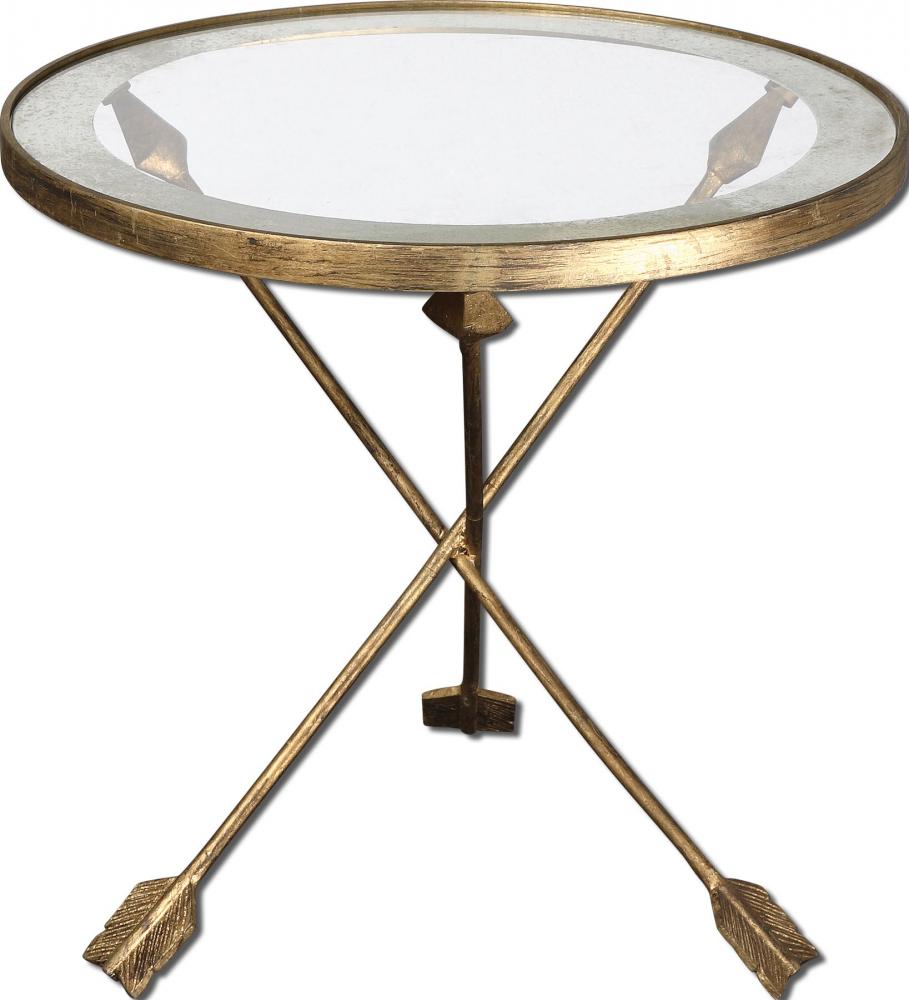UTTE 24275 AERO GLASS TOP ACCENT  TABLE      *
