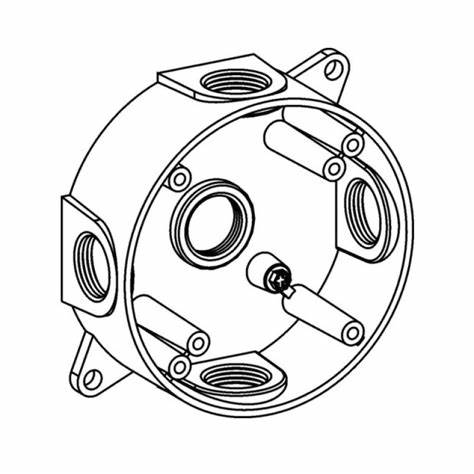 MULB 30316W 4" ROUND BOX 5H-1/2" WHT