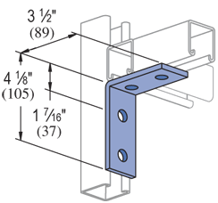 ALLI PS607-EG 4-HOLE CORNER ANGLE CHANNEL BRACKET