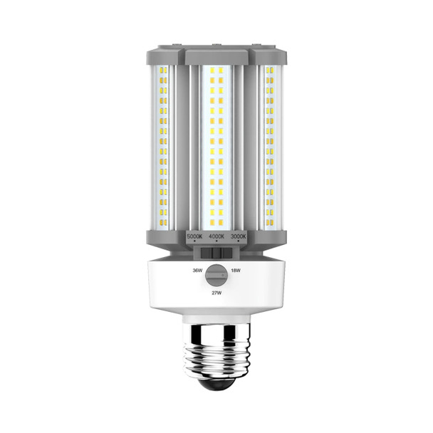 RAB HIDFA-36S-E26-8CCT-BYP/5SP  FIELD-ADJUSTABLE POST TOP 18/27/36W 2610/3915/5220 LUMENS  80CRI 3K/4K/5K MEDIUM BASE
