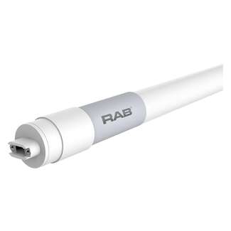 RAB T8-43-96G-R17D-835-DE-BYP LED TUBE T8 GLASS 8FT TYPE B 43W R17D 3500K 5000LM 10PK HIGH OUTPUT SOCKET