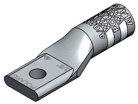 NSI AL4/0-38 4/0 AWG ALUM COMPRESSION LUG, 3/8" BOLT SIZE (AL/CU)